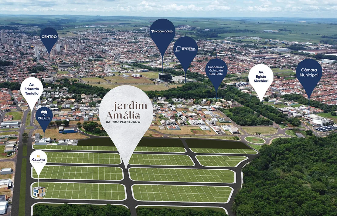 Localização Jardim Amália Sertãozinho