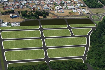 Lotes residenciais e comerciais prontos para construir