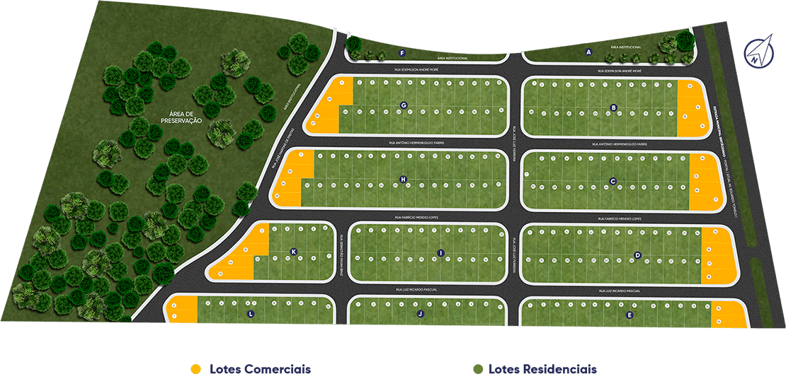 Lotes residenciais e comerciais